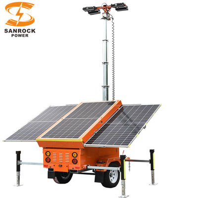 comprare 1305W Torri di luce portatili a energia solare a LED Torri di luce mobili per cantieri online manufacture