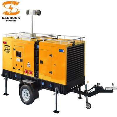 comprare 1500r/min Pompa mobile di scarico elettrica 80KW Pompa di acqua diesel portatile montata su rimorchio online manufacture