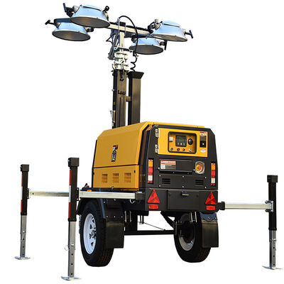 comprare Costruzione Torre di luce generatore diesel Sistema di illuminazione Torre di luce portatile online manufacture