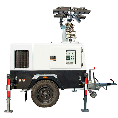 comprare Torre di illuminazione di scansione notturna Potenza 7KW/50hz 9KW//60hz Generatore diesel minerario Torre di illuminazione mobile Torre di illuminazione online manufacture