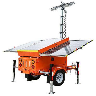 comprare Mobile Solar Light Tower LED lamps 240W 400W 600W Telescopic Light Tower Solar Light Towers for Sale online manufacture