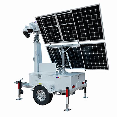 comprare Hot Selling Solar Surveillance Tower Lighting Telescopic Light Tower Solar Light Tower for Mining online manufacture