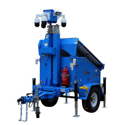 comprare Portable Solar Light Tower Rotating Surveillance Camera Construction Site Solar Powered Light Tower online manufacture