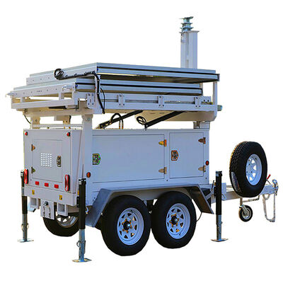 comprare Luogo di illuminazione dell'aeroporto notturno Torre di luce solare Energia rinnovabile Disegno pieghevole Torre di luce mobile online manufacture