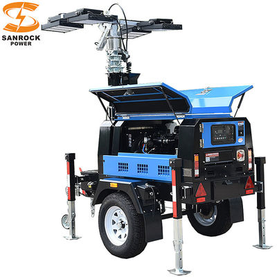 Grandi lampade mobili a flusso luminoso diesel per l'industria 6kw/7.5kw