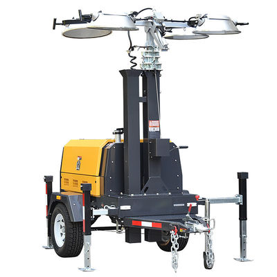 Torre luminosa mobile a LED Industrial Hydraulic Lifting Generatore diesel Torre luminosa