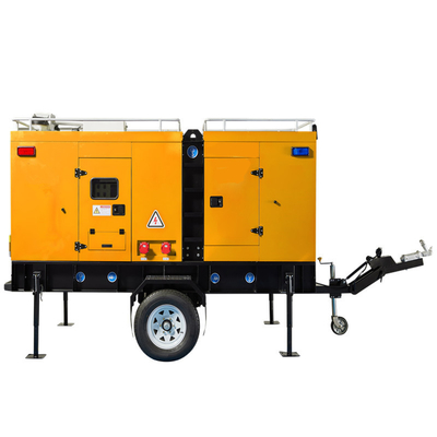 Gruppo pompa motore diesel con ruote, pompa di adescamento a secco a 2 ruote, pompa antincendio diesel