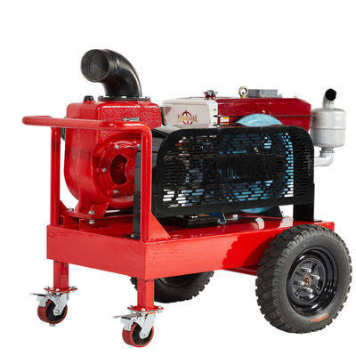 Pompe d'acqua mobili a basso costo Flusso di 25 m3/h Pompe auto-infiammabili Peso leggero Pompe d'acqua diesel