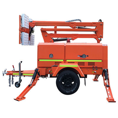 Torre Faro Generatore Diesel Tensione Nominale 220V Torre Faro Trainabile Torre di Illuminazione Mobile