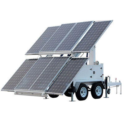 IP65 Isolamento idrografico Torre di luce solare LED Eventi all'aperto Controlli automatici Torre di luce idraulica