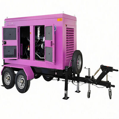 Generatore diesel silenzioso da 100 kW Set generatore diesel a 3 fasi Generatore diesel a rimorchio Generatore diesel montato