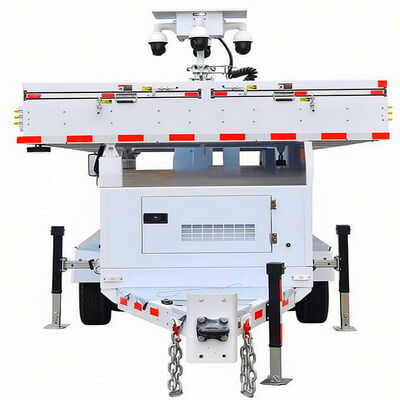 Torre di illuminazione ad alta efficienza Torre di luce solare Casa impermeabile Torre di luce mobile