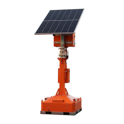 Torre di luce solare semplice di rapido dispiegamento altezza del palo 3,5 M di rapido dispiegamento torre di luce solare a LED telescopica
