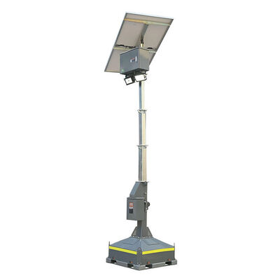 Illuminazione temporanea Torre faro solare Torre faro mobile per infrastruttura a palo di sollevamento ad azionamento manuale
