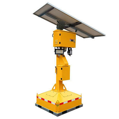 Emissioni zero Torri di luce solare portatili Area industriale Illuminazione Piccola torre di luce solare