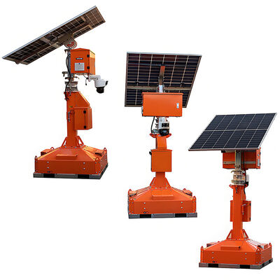 Affidabile torre di sorveglianza solare Pannello solare ad alta efficienza e fornitore di torri faro solari con faro a LED
