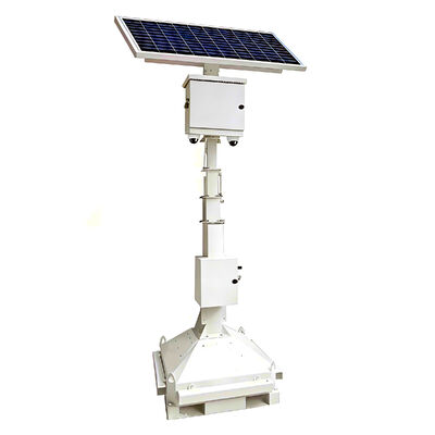 Torre faro solare a bassa manutenzione Distribuzione rapida e riposizionamento Gancio di illuminazione mobile a LED