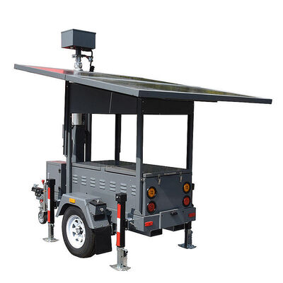 Rapid Deployment Mobile Solar Light Tower Design pieghevole Portable LED Light Tower con pannelli solari