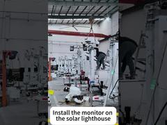 Torre di sorveglianza solare per il monitoraggio remoto e la sicurezza dei cantieri edili Torre faro solare mobile