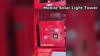 Torre di sorveglianza mobile CCTV Parcheggi Sicurezza Torre faro telescopica 7mast Sollevamento luce solare